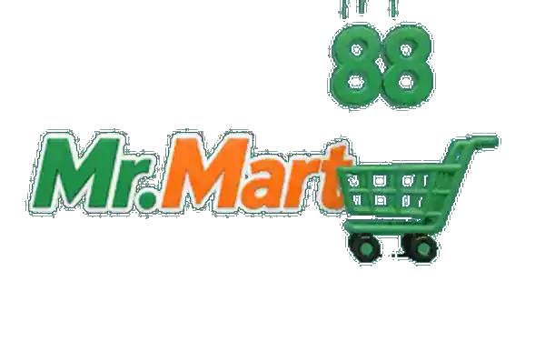 MrMart88 logo with green shopping cart