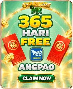 365 Hari Free Touch 'n Go angpao banner with red packets