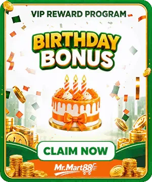 VIP Reward Program birthday bonus banner with cake