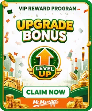 VIP Reward Program upgrade bonus banner with level up badge